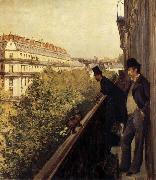 The man stand on the terrace Gustave Caillebotte